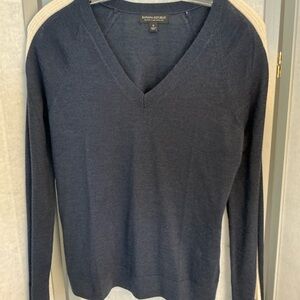 Banana Republic Navy V-Neck Sweater